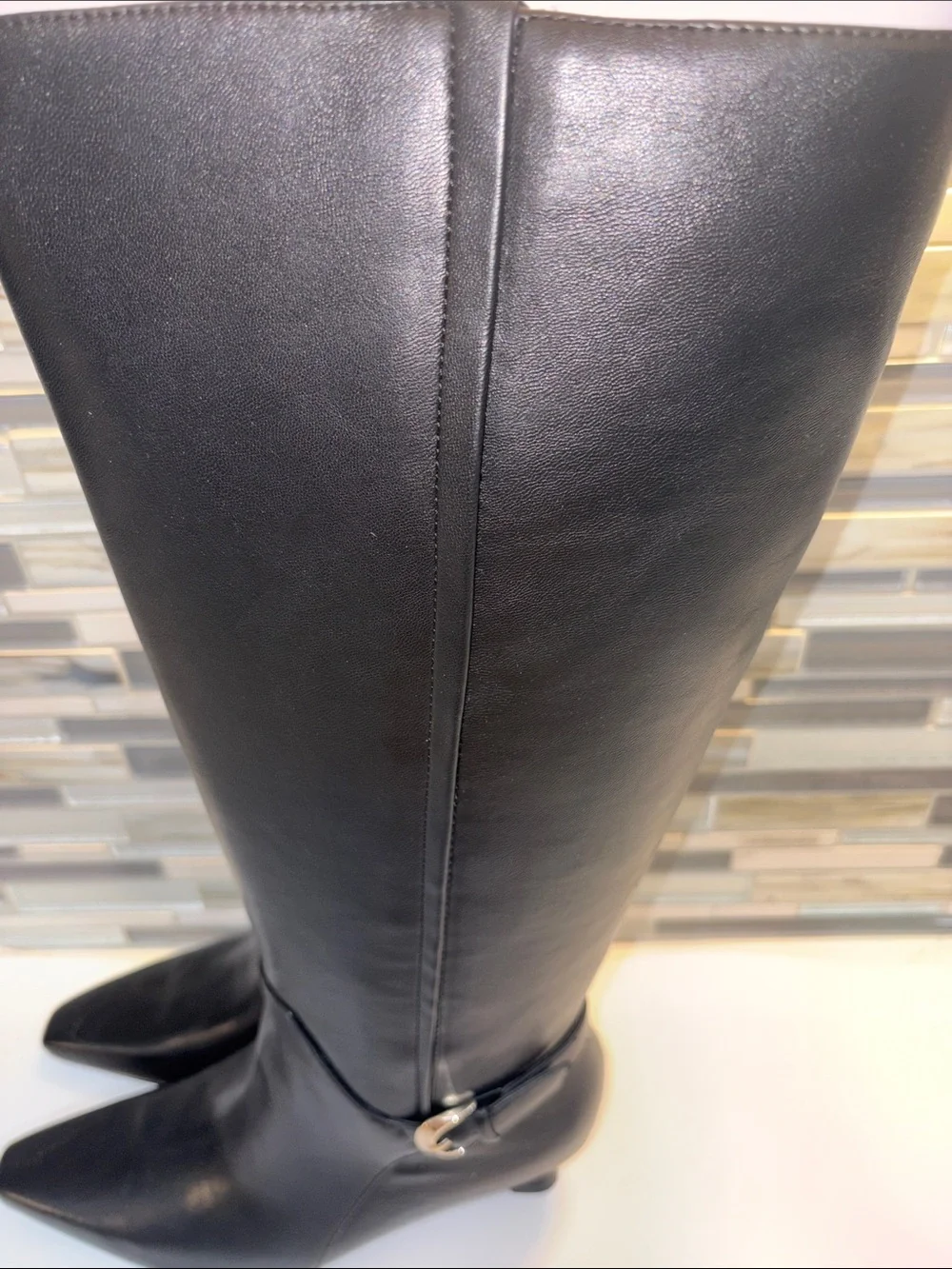Naturalizer Eartha Black Leather Boots